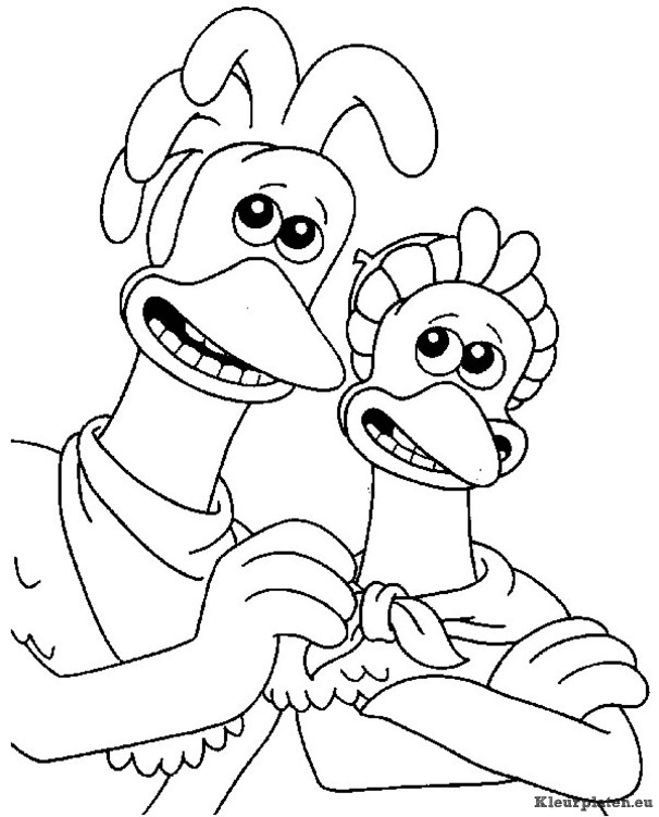 ginger coloring pages for kids chicken run